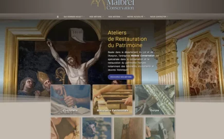 Malbrel Conservation - Nouveau site internet