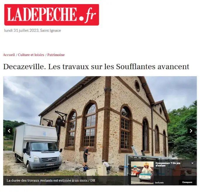 La Dépêche – Les Soufflantes de Decazeville