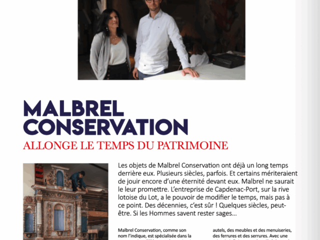 Magazine Le Douze – Malbrel Conservation allonge le temps du patrimoine